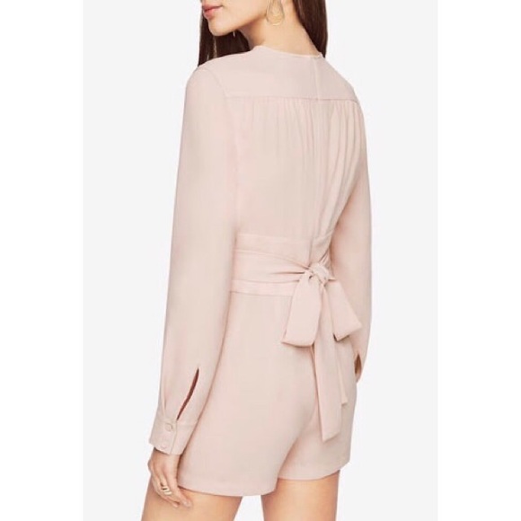 BCBGeneration Pants - BCBGeneration Satin Wrap Romper 4